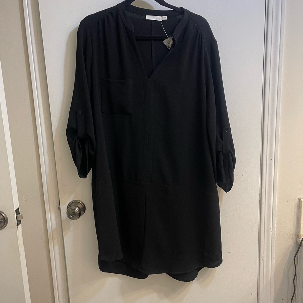 Lush Black Textured Top